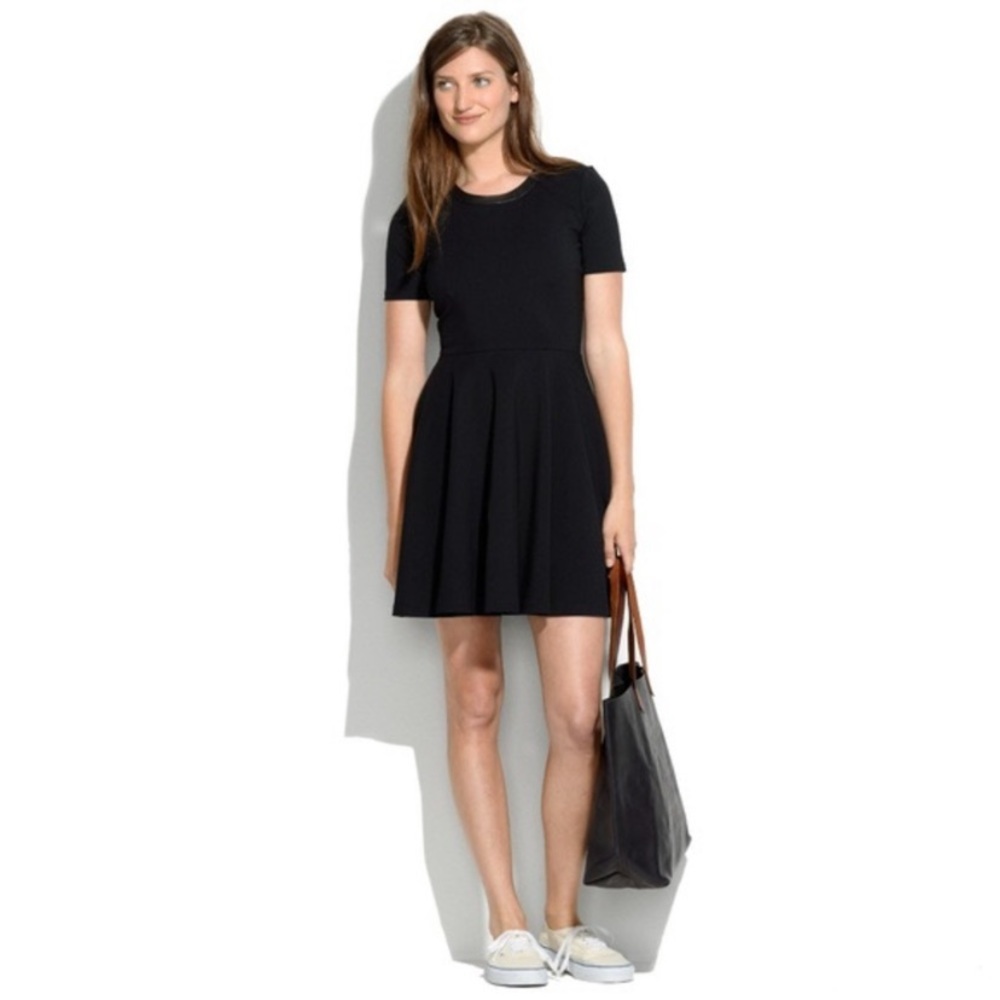 Madewell black mini dress